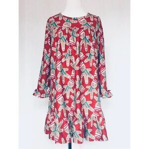 GYMBORee Girls 5/6 Gingerbread Cookie Nightgown